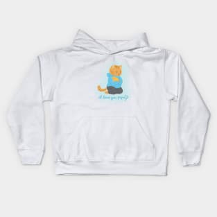 I Love you papa Kids Hoodie